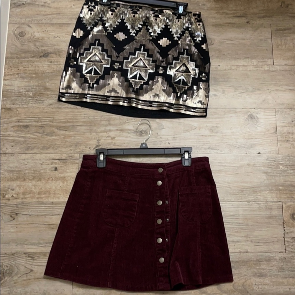 Both skirts size medium